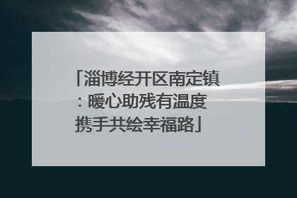 淄博经开区南定镇：暖心助残有温度 携手共绘幸福路